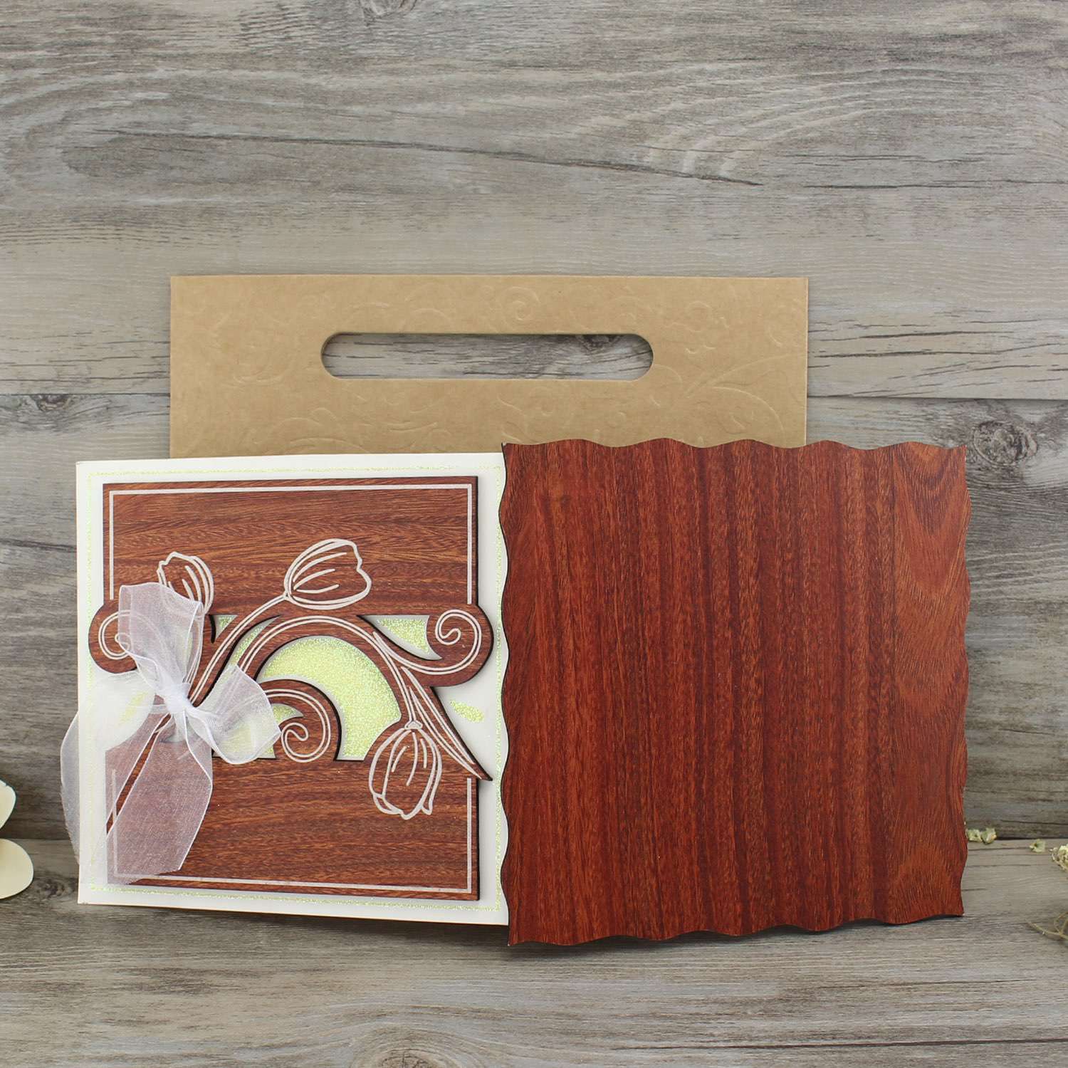 wooden card